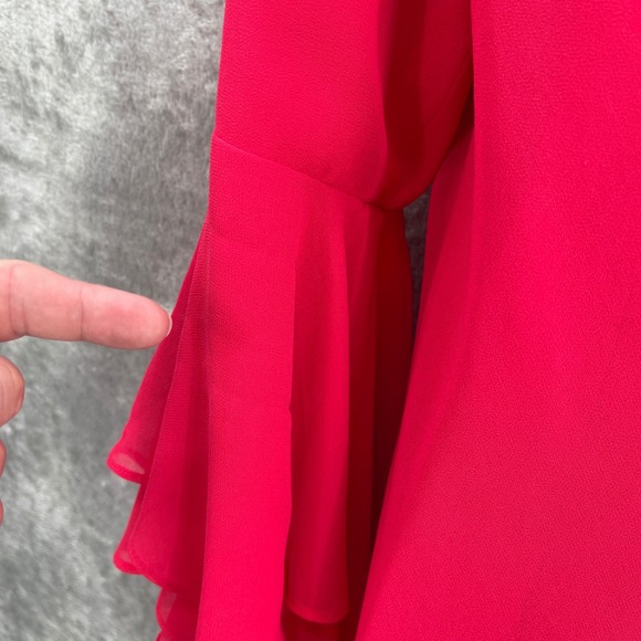 Lauren Ralph Lauren Pink Dress Black Label Feminine Modest Party Woman Size 12‎ - Picture 10 of 11